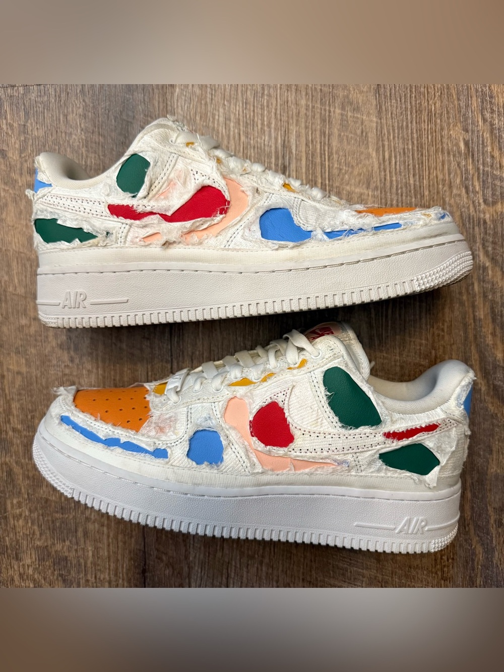 Nike Air Force 1 LX Tear Away White Multicolor Wmns Women’s Size 9 Sneakers